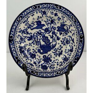 Burleigh Ware‎ Blue Bird-Regal Peacock by Burgess & Leigh England Salad Plate 7"